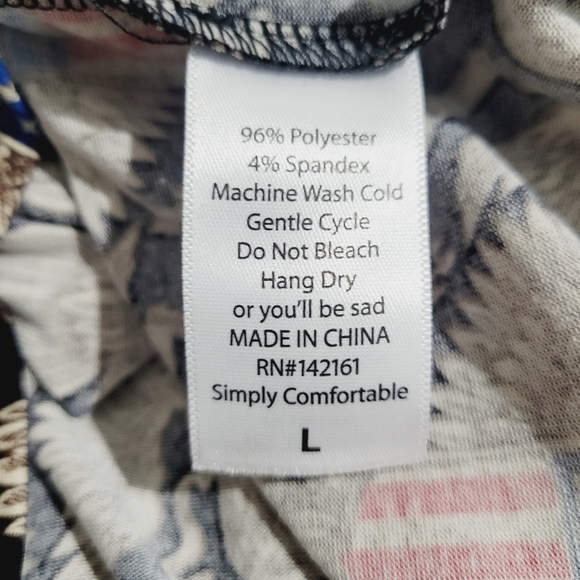 LULAROE Woman's Patriotic Raglan Sleeve Jersey Top Shirt 4th Of July Size Large - Picture 11 of 11